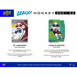 Boîte de cartes 2021-22 NHL MVP d'Upper Deck (hobby). 160 cartes