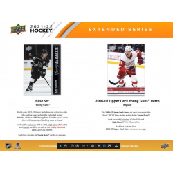 Boîte de cartes NHL 2021-22 UD Extended Series HOBBY. 192 cartes