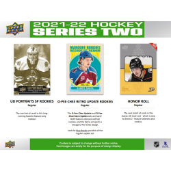 Boîte de cartes NHL 2022-23 UD Serie 2 Retail Foil. 192 cartes