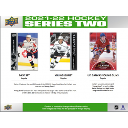 Boîte de cartes NHL 2022-23 UD Serie 2 HOBBY. 192 cartes