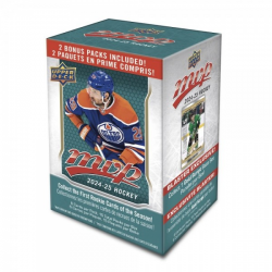 Boîte de cartes 2024-25 NHL MVP MASS BLASTER (retail) d'Upper Deck. 90 cartes