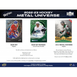 Boîte de cartes 2022-23 NHL SKYBOX Metal Universe (Hobby) d'Upper Deck (105 cartes)