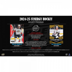 Boîte de cartes UD 2024-25 NHL SYNERGY. 24 cartes.