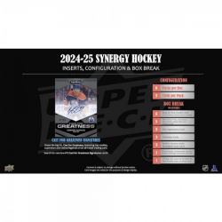 Boîte de cartes UD 2024-25 NHL SYNERGY. 24 cartes.