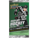 Paquet de cartes NHL 2021-22 UD Serie 2 Retail Foil. 8 cartes