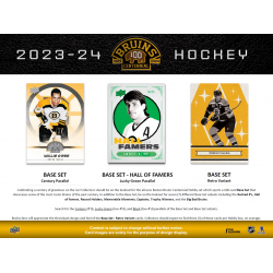 Boîte de 144 cartes 2023-24 Centenaire des Bruins de Boston d'Upper Deck.