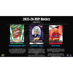 Boîte de 160 cartes 2025-26 NHL MVP (Hobby) d'Upper Deck