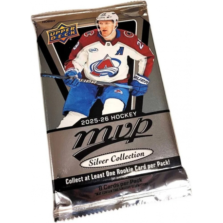 Boîte de 160 cartes 2025-26 NHL MVP SILVER COLLECTION (CDD exclusive) d'Upper Deck.