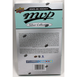 Boîte de 160 cartes 2025-26 NHL MVP SILVER COLLECTION (CDD exclusive) d'Upper Deck.