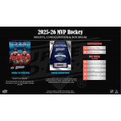Paquet de 8 cartes 2025-26 MVP Hockey Silver Collection (hobby). NHL Upper Deck.