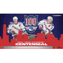 Boite de 135 cartes 2025-26 TIN HOBBY du centenaire des Rangers de New York d'Upper Deck.