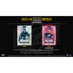 Boîte de 24 cartes 2025-26 O-Pee-Chee Platinum (Mass Blaster Retail) d'Upper Deck.