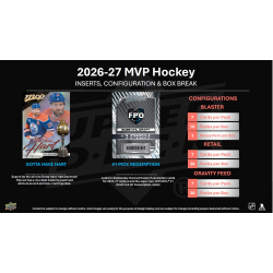Boîte de 252 cartes 2026-27 NHL MVP Gravity Feed (Retail) d'Upper Deck