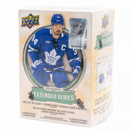 Boîte de 48 cartes 2025-26 NHL Upper Deck EXTENDED SERIES Mass Blaster