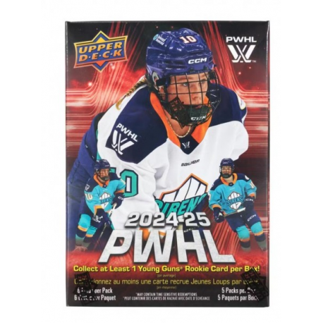 Boîte de 30 cartes 2024-25 PWHL d'Upper Deck. (Professionnal Women Hockey League).